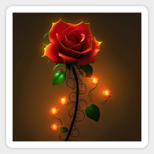 Glowing Rose 3 Sticker